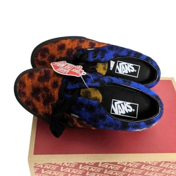 NWT VANS Era Platform Mix Leopard Fuzzy Sneakers 6.5 - Picture 4 of 6